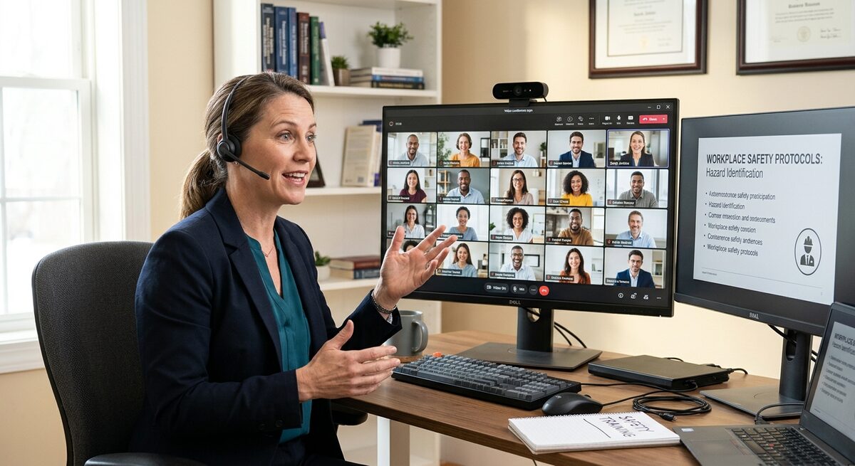 Formazione sulla sicurezza in videoconferenza: un approccio moderno e interattivo per l'aggiornamento continuo.